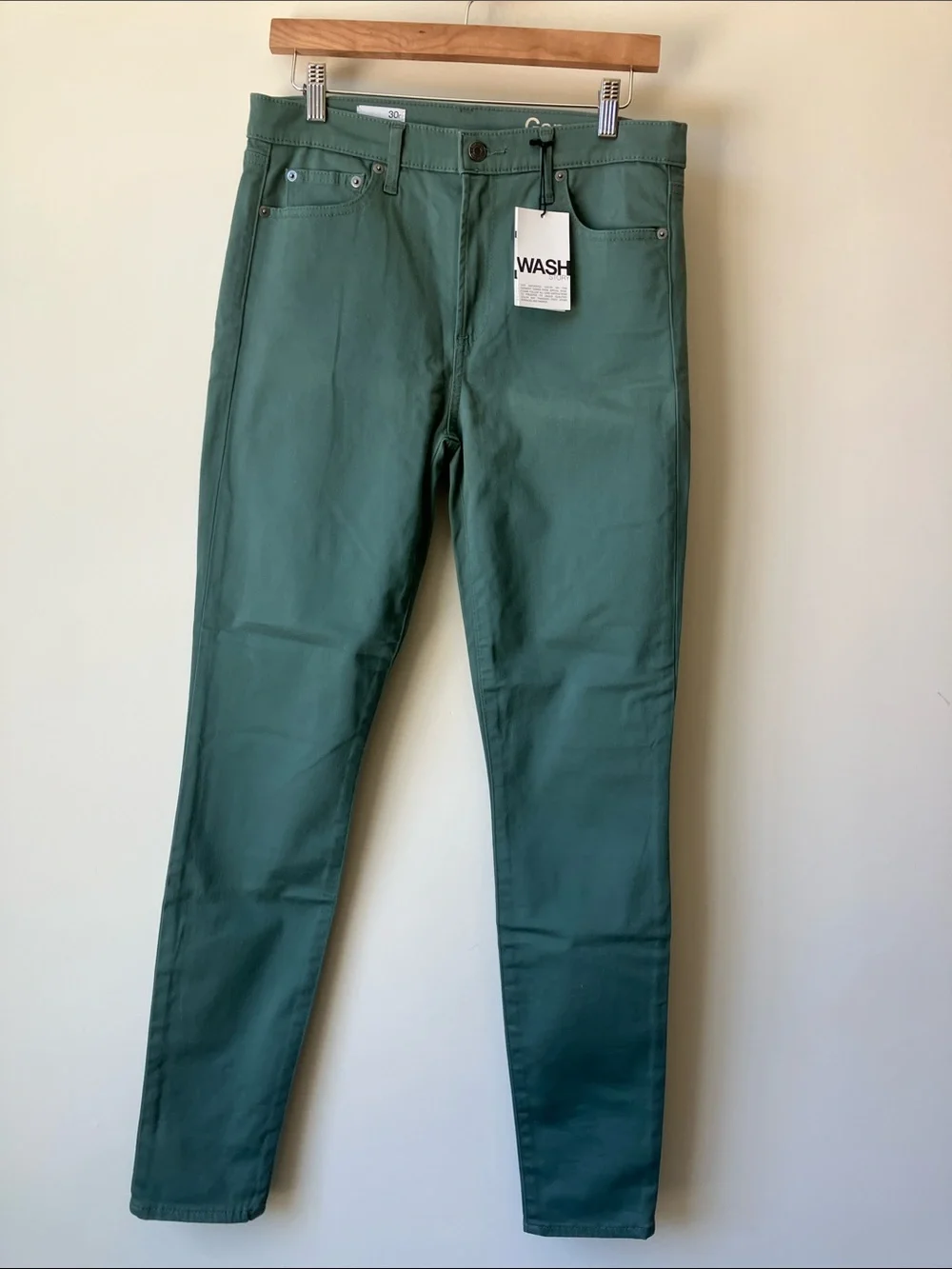 GAP 1969 High Rise True Skinny Sage Green Stretchy Ankle Jeans Women’s Size 30 R
